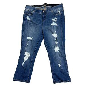 Torrid Womens Plus Size 18 Premium Stretch Distressed Bombshell‎ Skinny Jeans